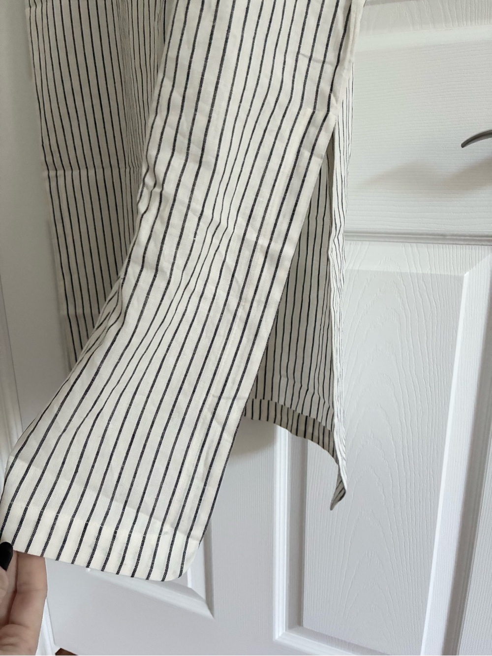 Calia Swim Coverup Dress Yucatan Stripe Ivory Linen Blend Button Down NWT Medium - Picture 8 of 15